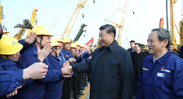 中共中央总书记、国家主席、中央军委主席习近平亲临pp电子集团考察调研