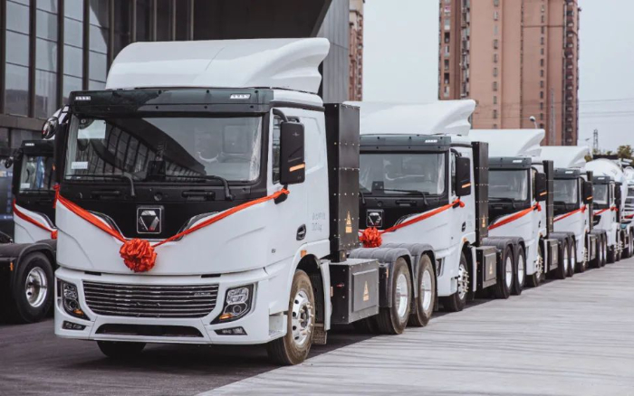 “绿”见安徽！百台pp电子新能源牵引车强势入驻