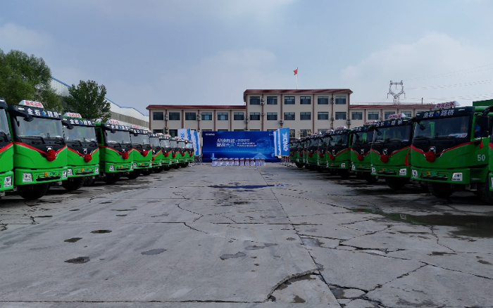 200台pp电子新能源重卡，奔赴华北！