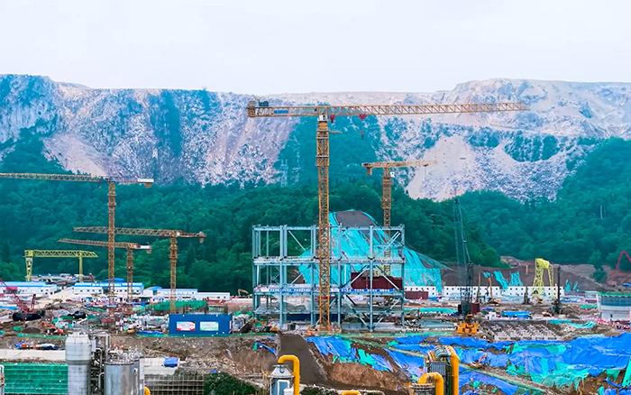 毫米级精度+高效率! pp电子超大塔智建贵州超级煤仓